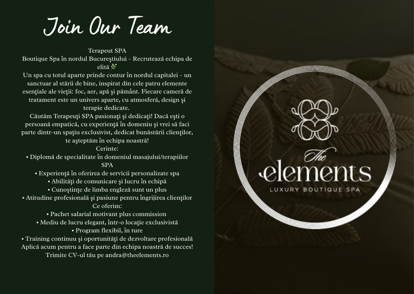 Spa Therapist Wanted